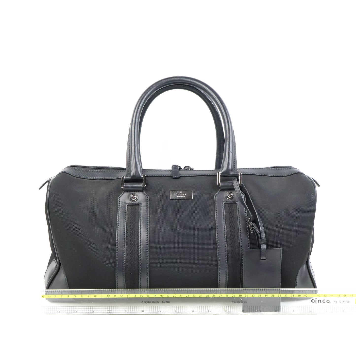 Gucci Boston Bag Nylon/Leather Black