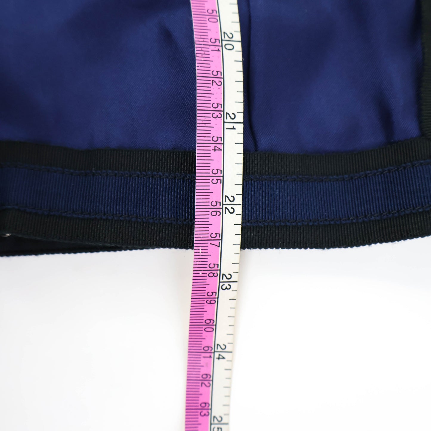 Chanel Cardigan Silk Navy Blue White