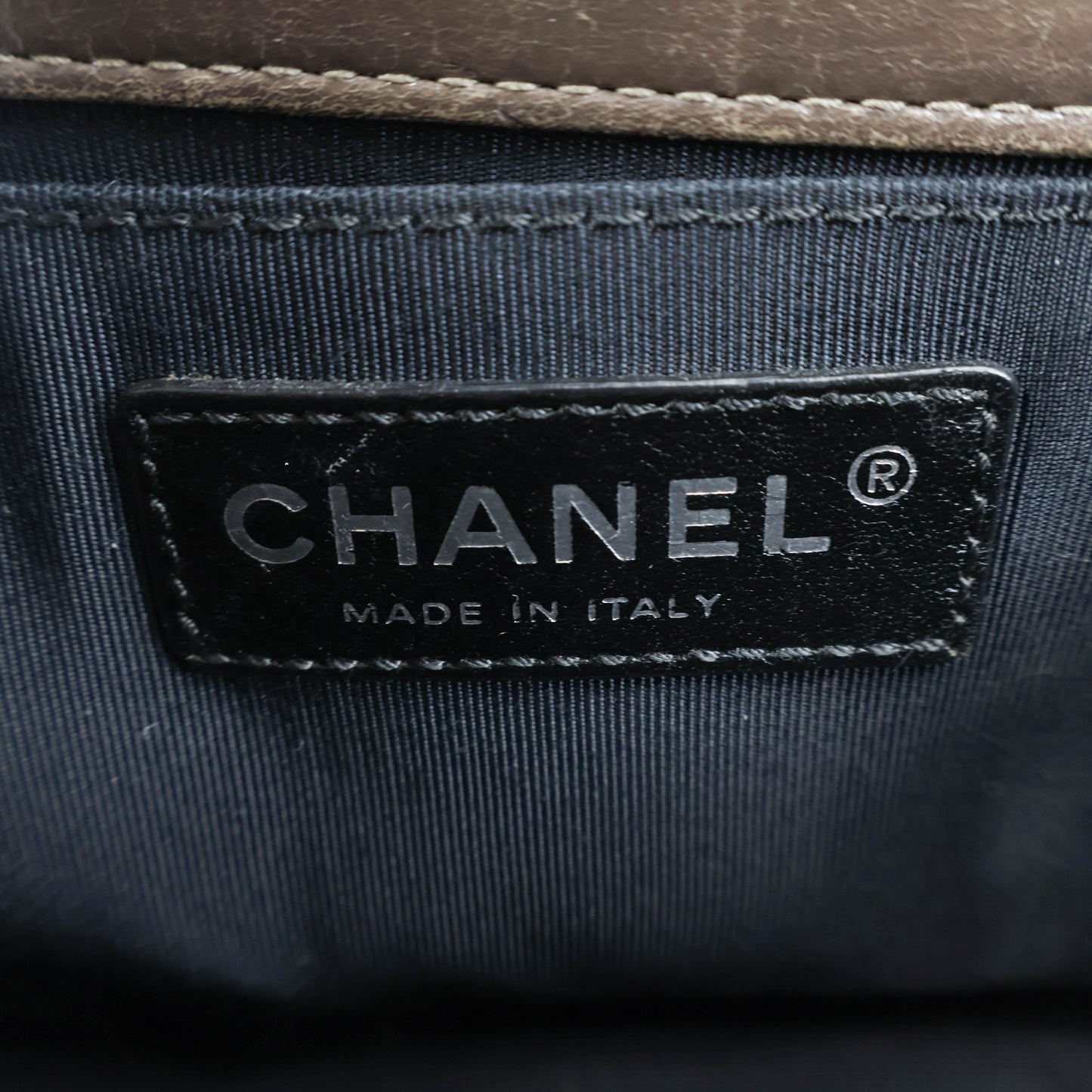 Chanel Boy 8" Brown Black