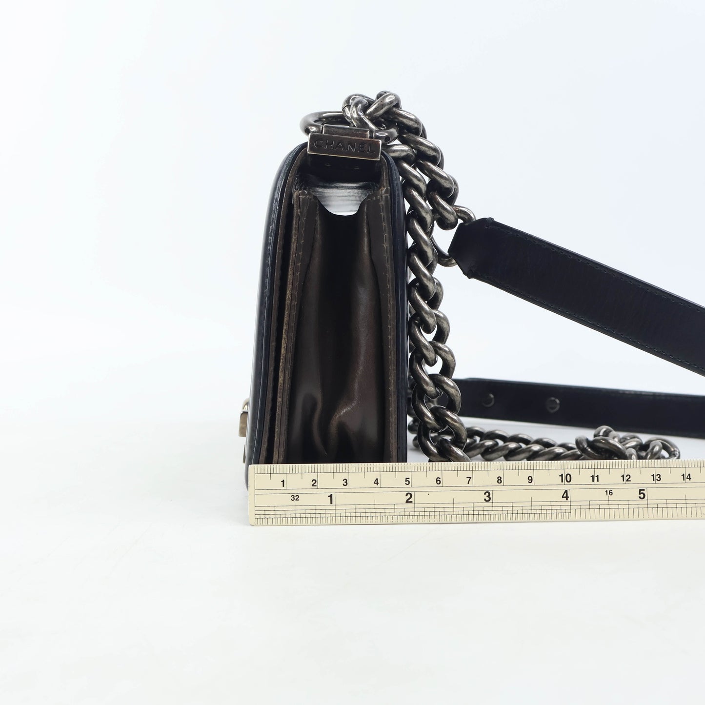 Chanel Boy 8" Brown Black