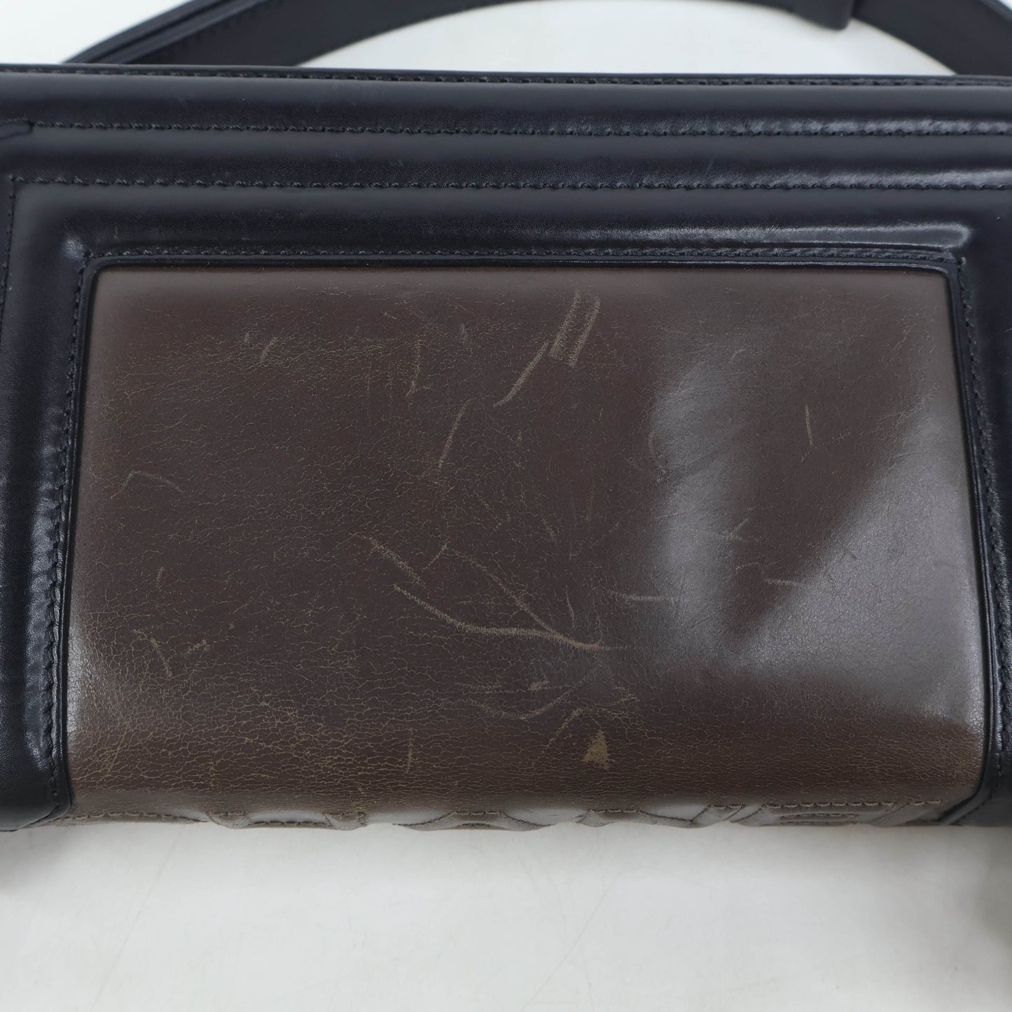 Chanel Boy 8" Brown Black