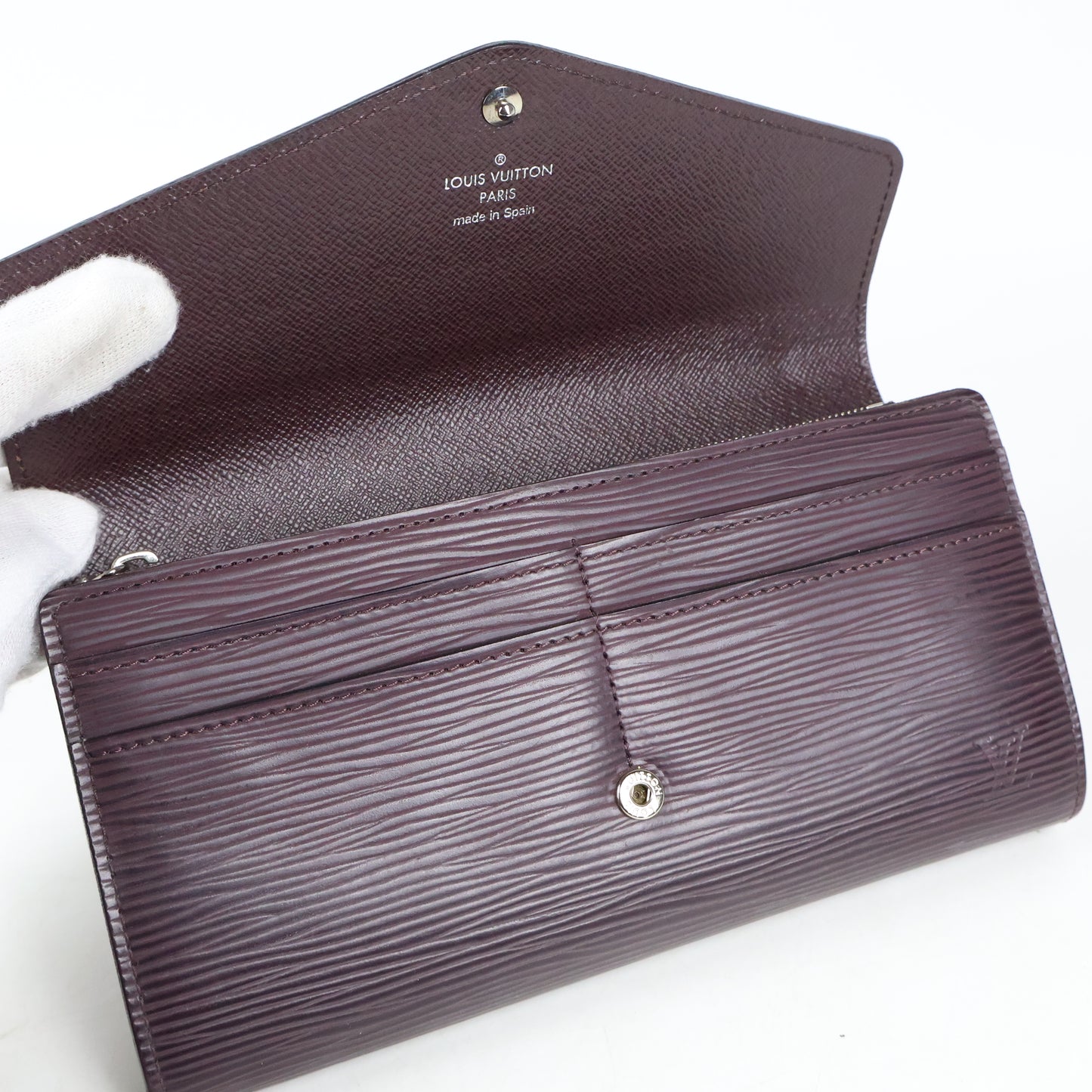 Louis Vuitton Long Wallet Epi Purple