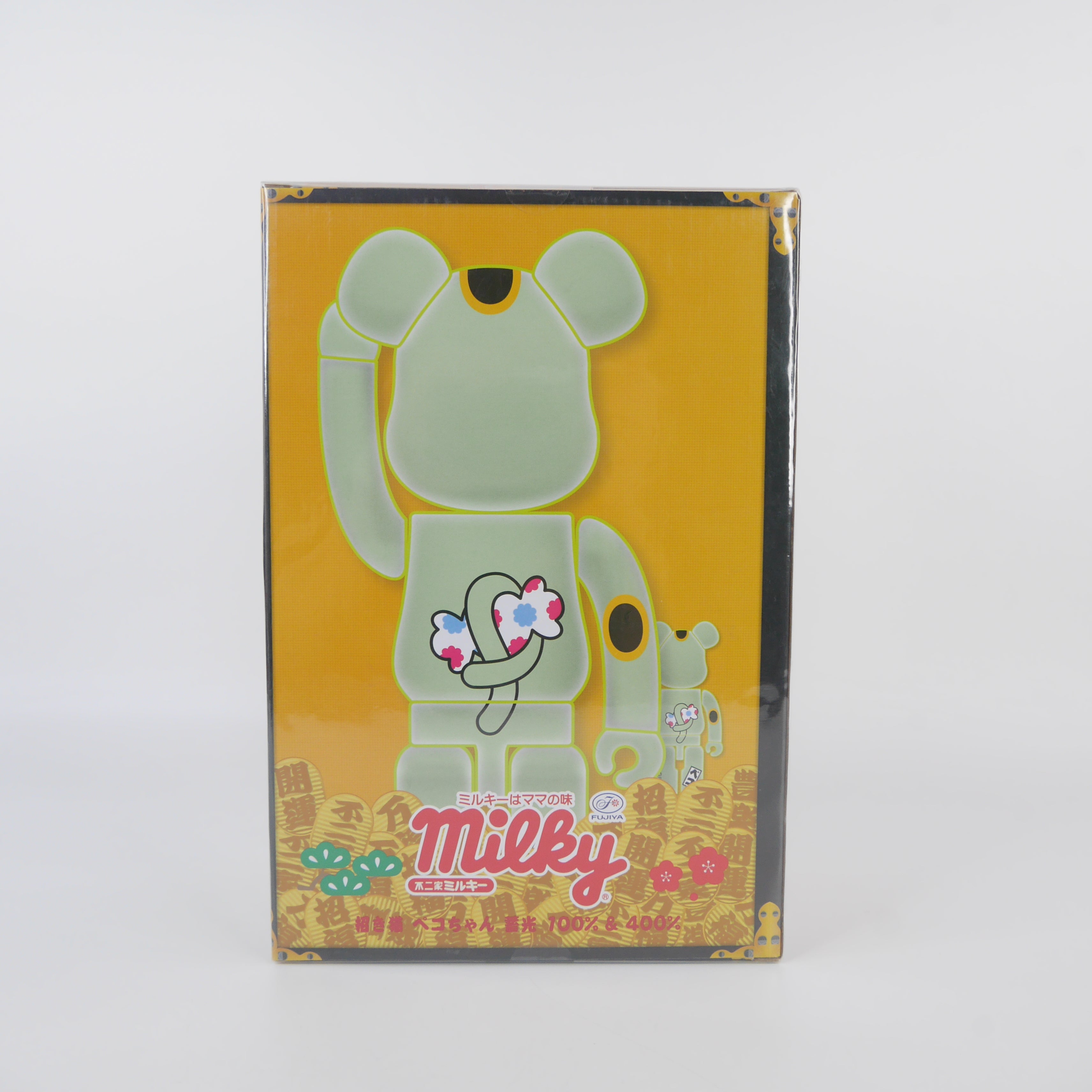Nekoページ Peko-chan Be@rbrick (Bearbrick) 400% and 100% Maneki Neko