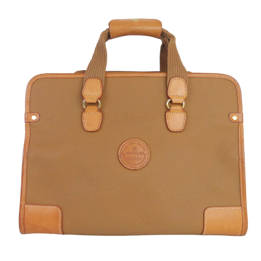 Lancel Travel Bag Canvas Brown