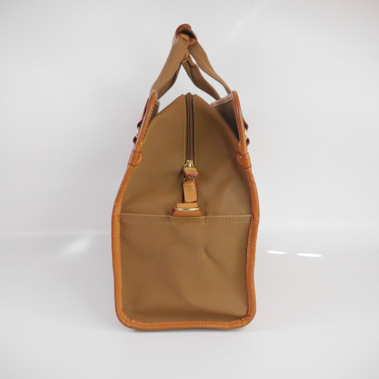 Lancel Travel Bag Canvas Brown
