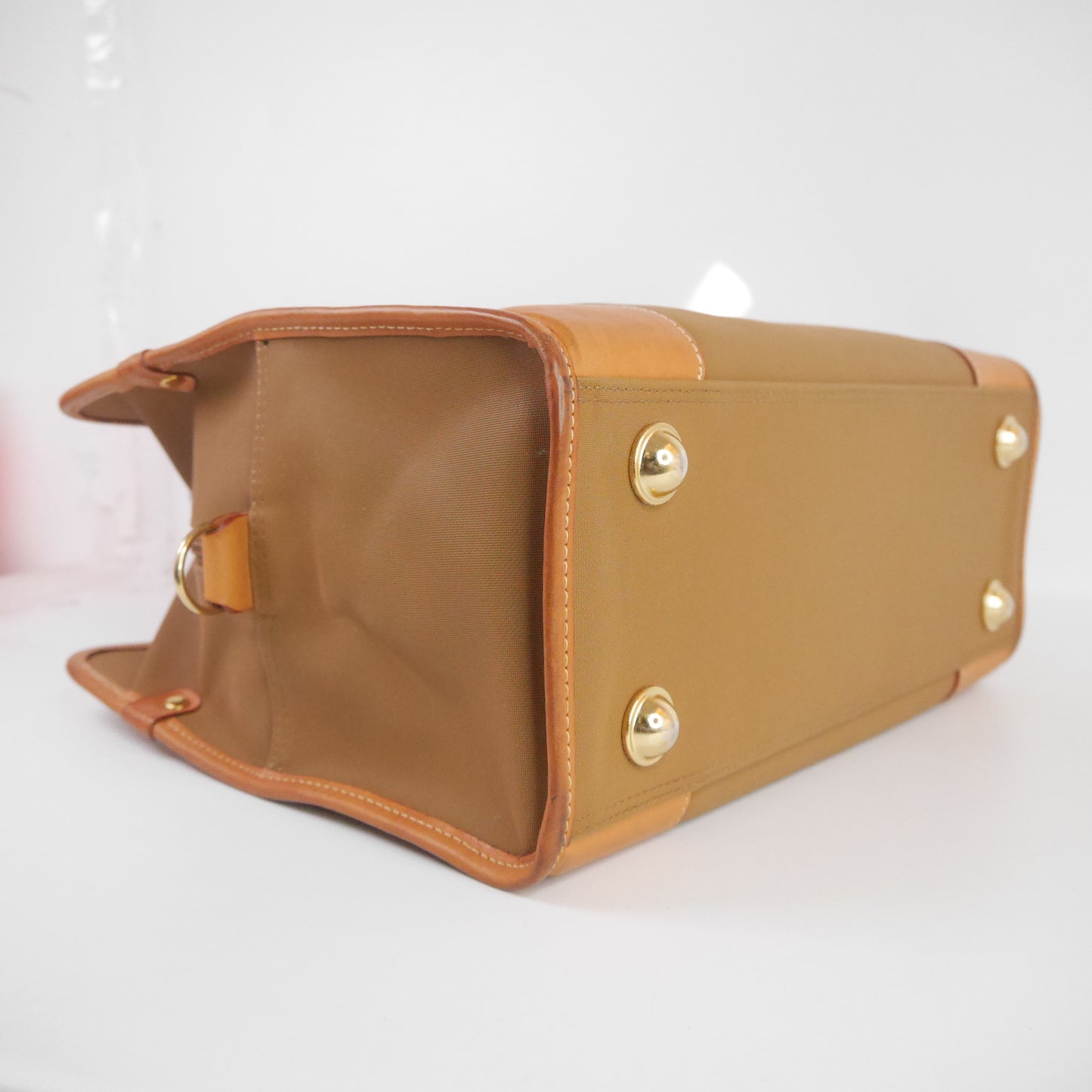 Lancel Travel Bag Canvas Brown