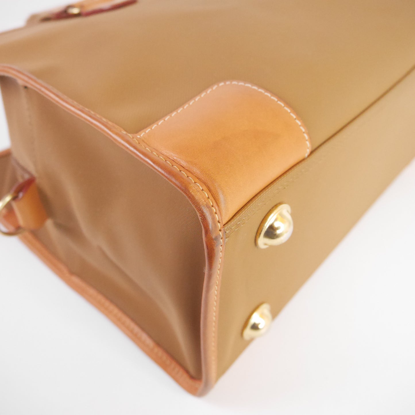 Lancel Travel Bag Canvas Brown