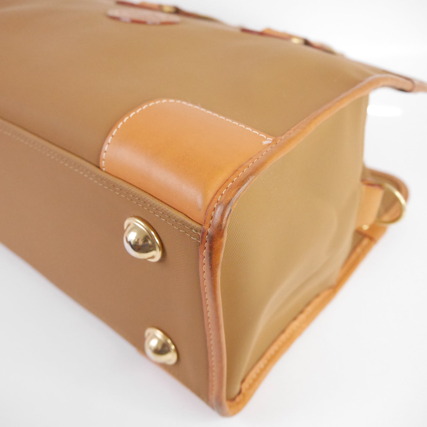 Lancel Travel Bag Canvas Brown