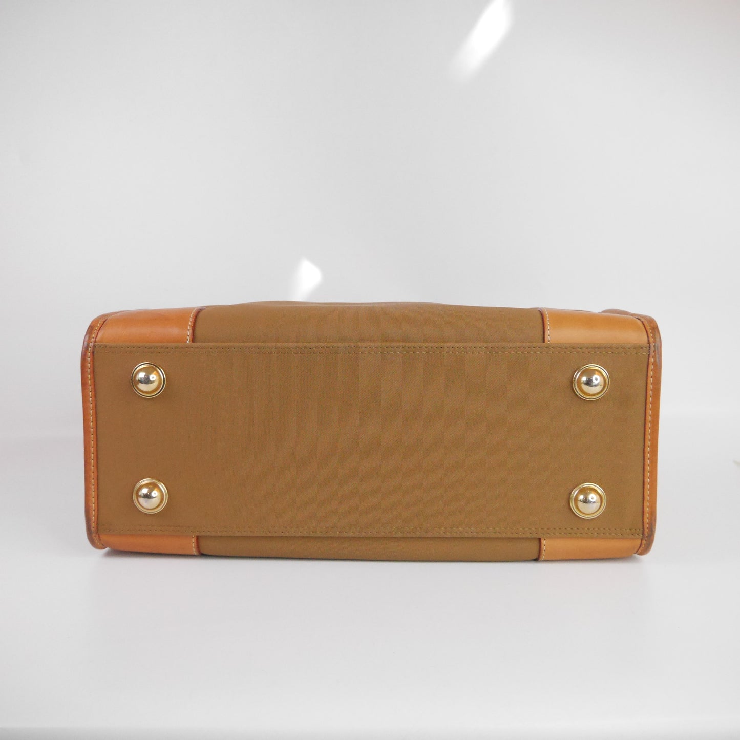 Lancel Travel Bag Canvas Brown