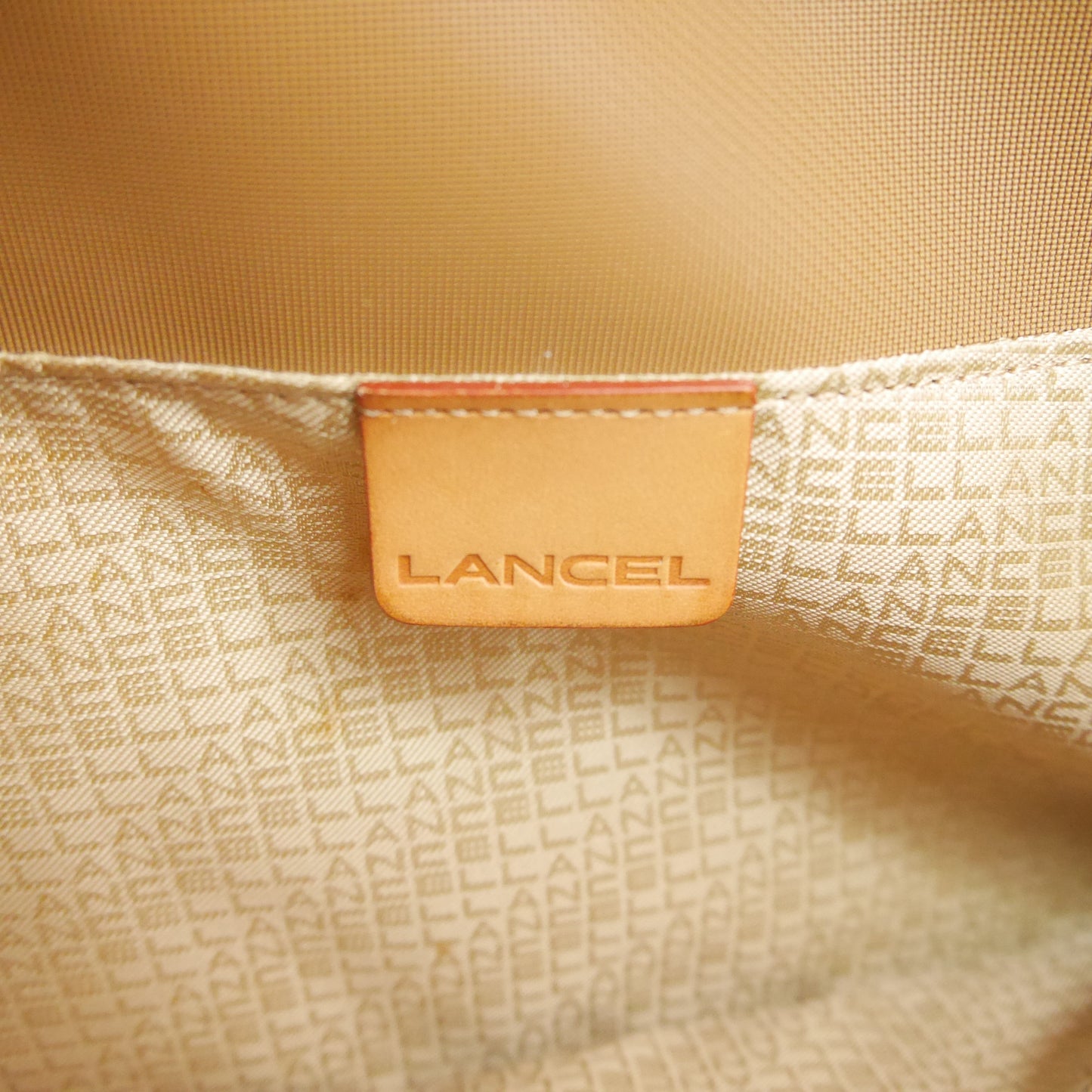 Lancel Travel Bag Canvas Brown