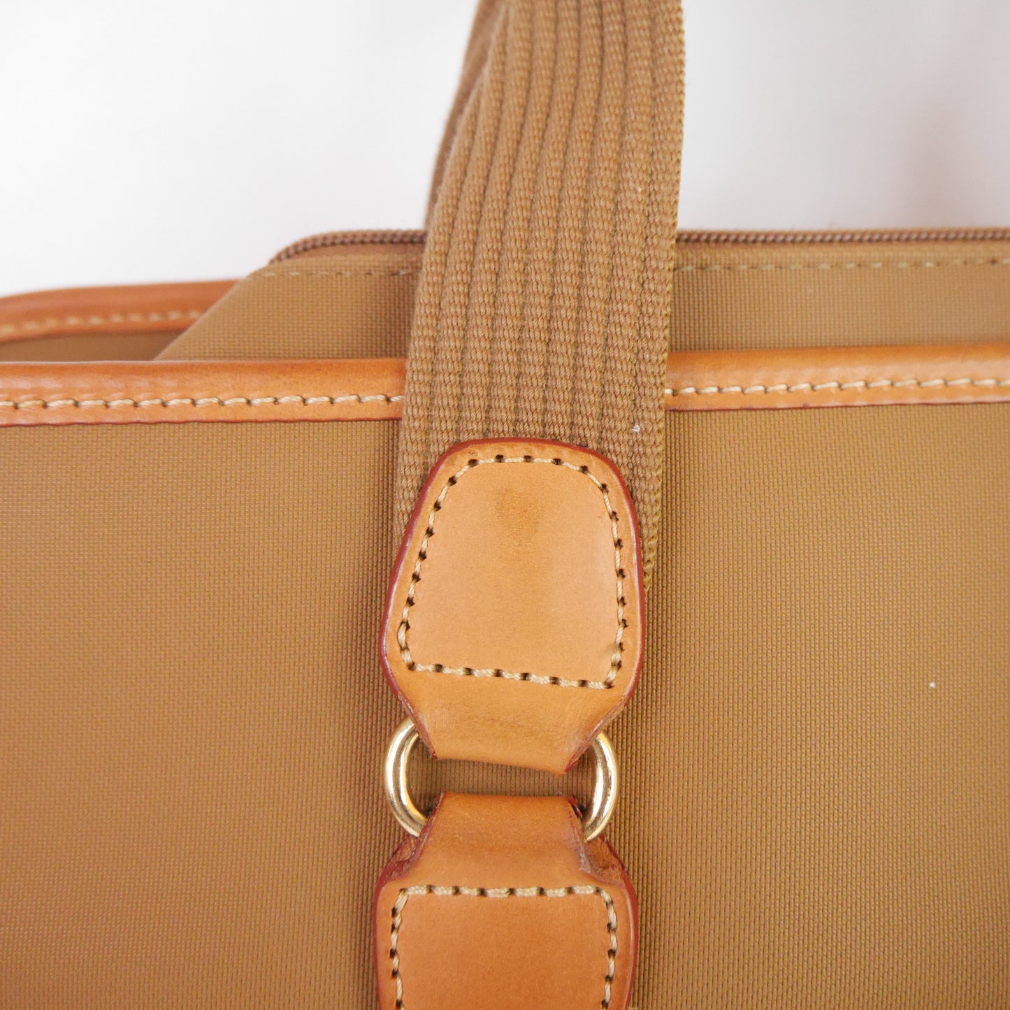 Lancel Travel Bag Canvas Brown