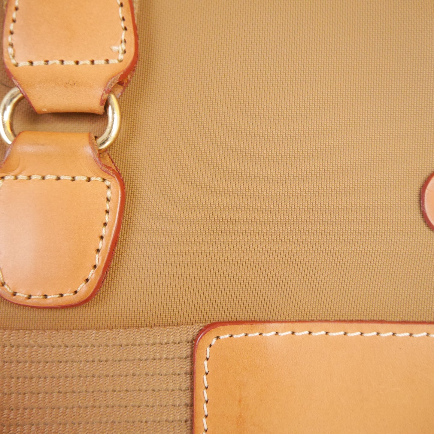 Lancel Travel Bag Canvas Brown