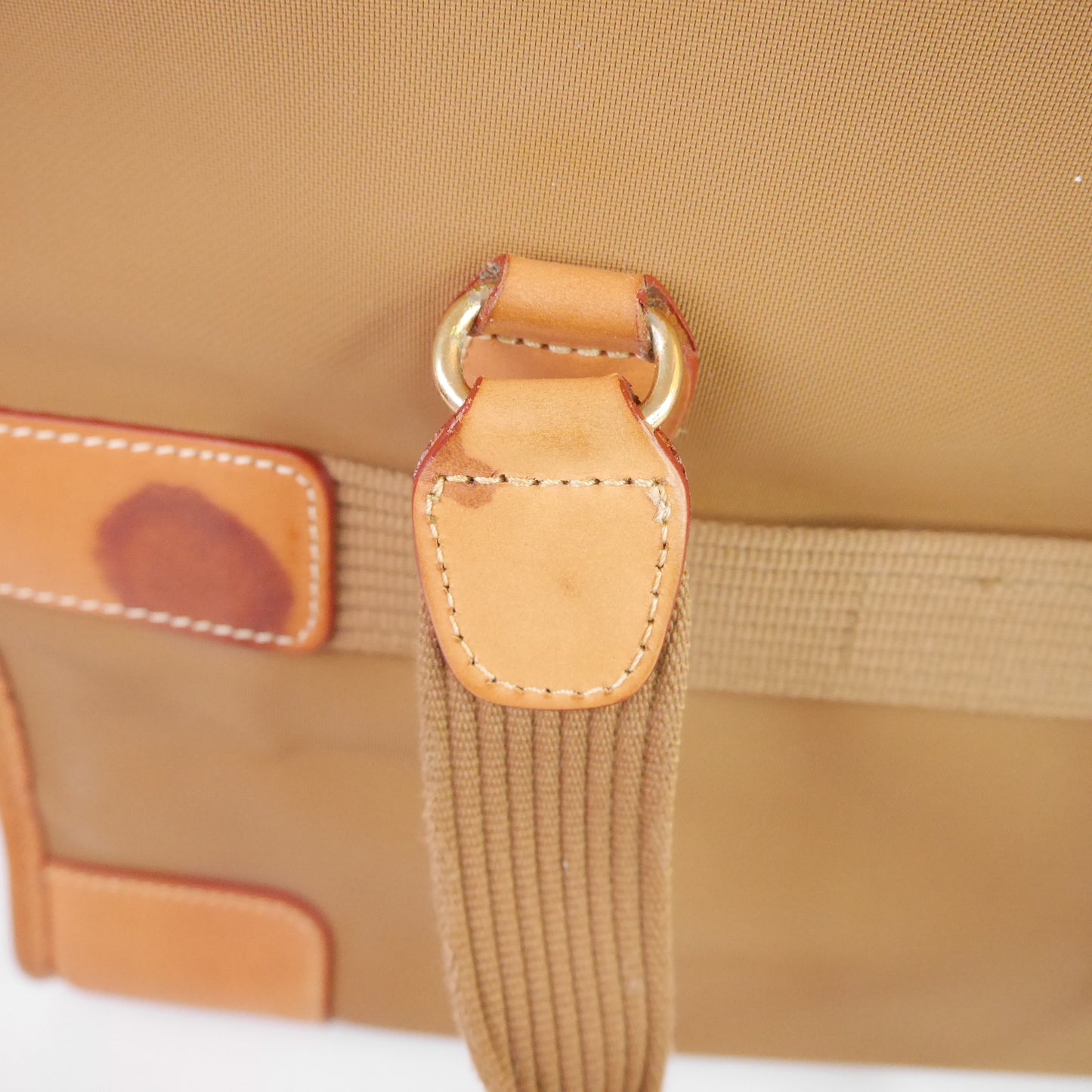 Lancel Travel Bag Canvas Brown