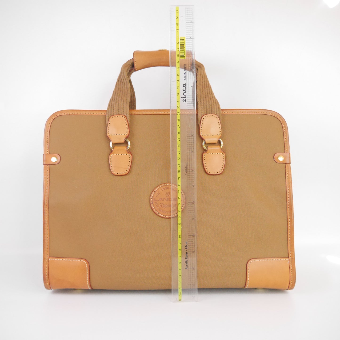 Lancel Travel Bag Canvas Brown