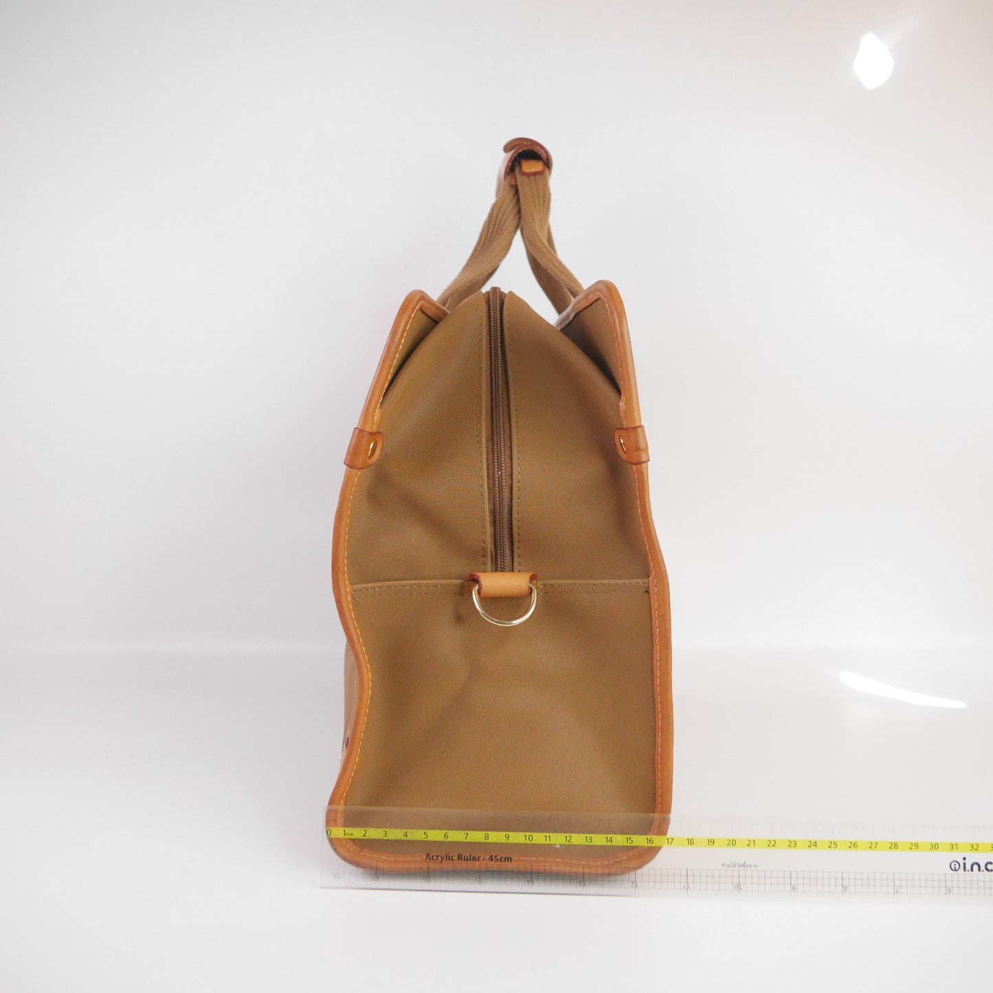 Lancel Travel Bag Canvas Brown