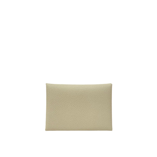 Hermes Calvi Duo Epsom Craie