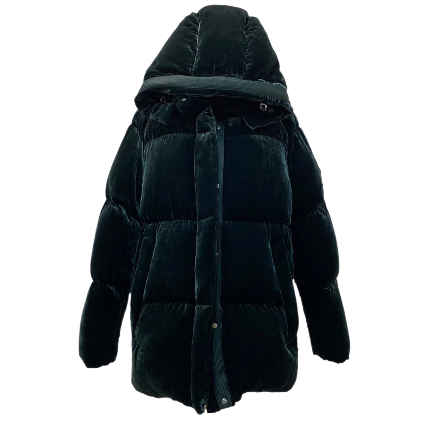 Moncler Jacket Green Velvet Hoodie