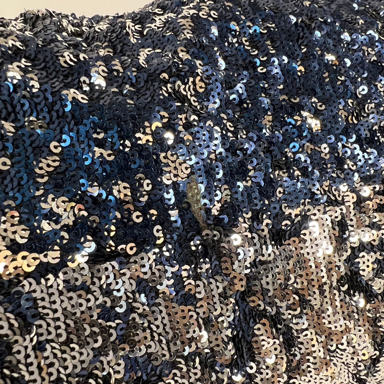 Marc Jacobs Stamp Medium Sequins Silver Blue