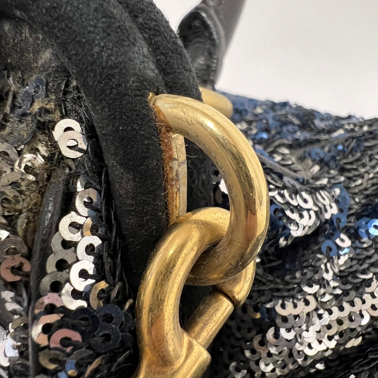 Marc Jacobs Stamp Medium Sequins Silver Blue