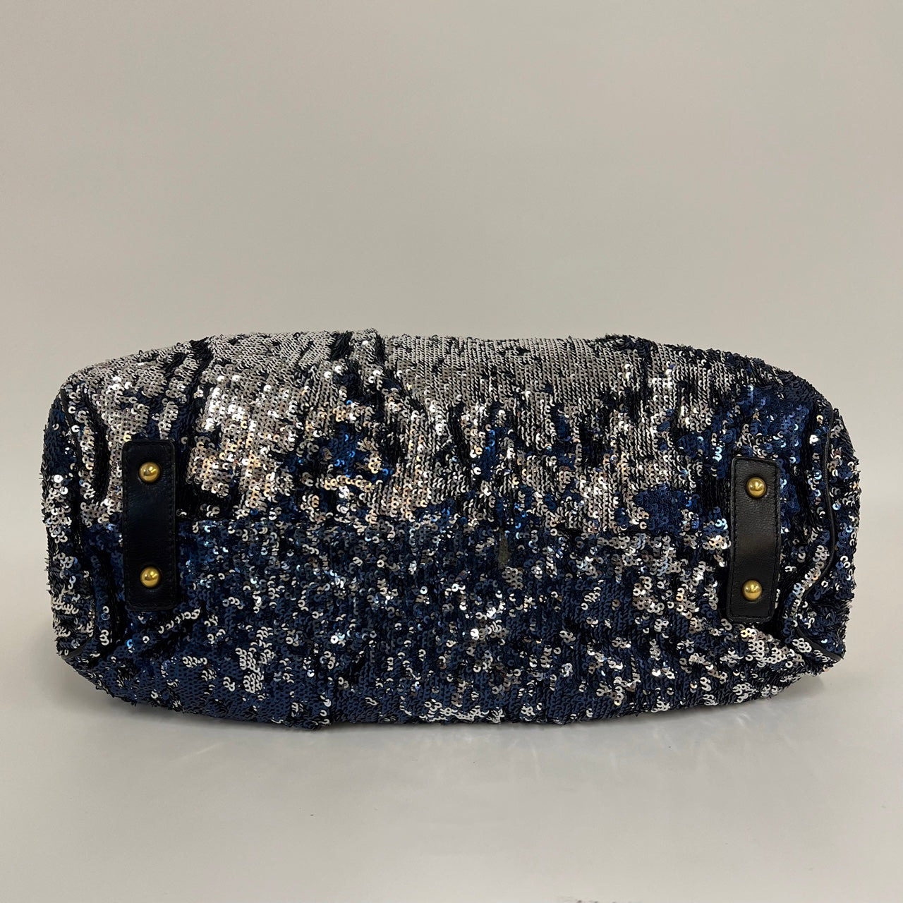 Marc Jacobs Stamp Medium Sequins Silver Blue