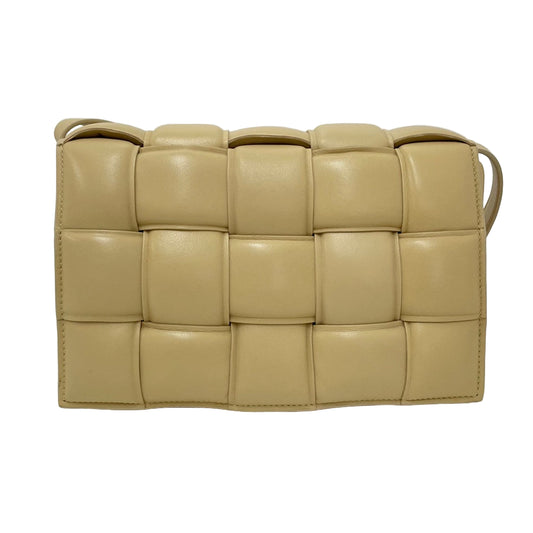 Bottega Veneta Cassette Padded Shoulder Bag Beige