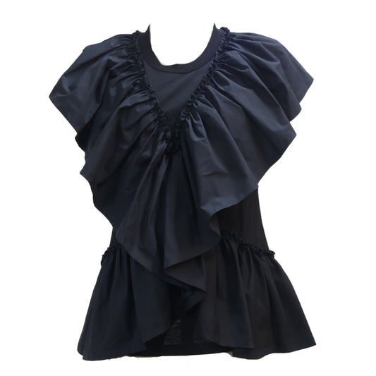 Phillip Lim Top Ruffle Cotton Jersey